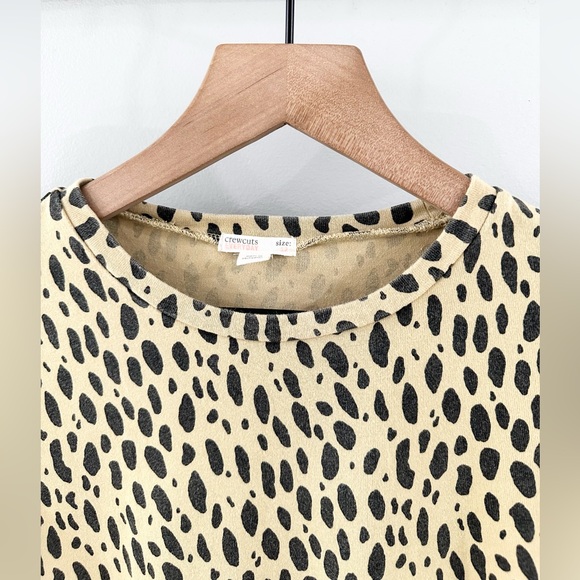Crewcuts Animal Print Drop Waist Peplum Dress Size 12 - Picture 2 of 5